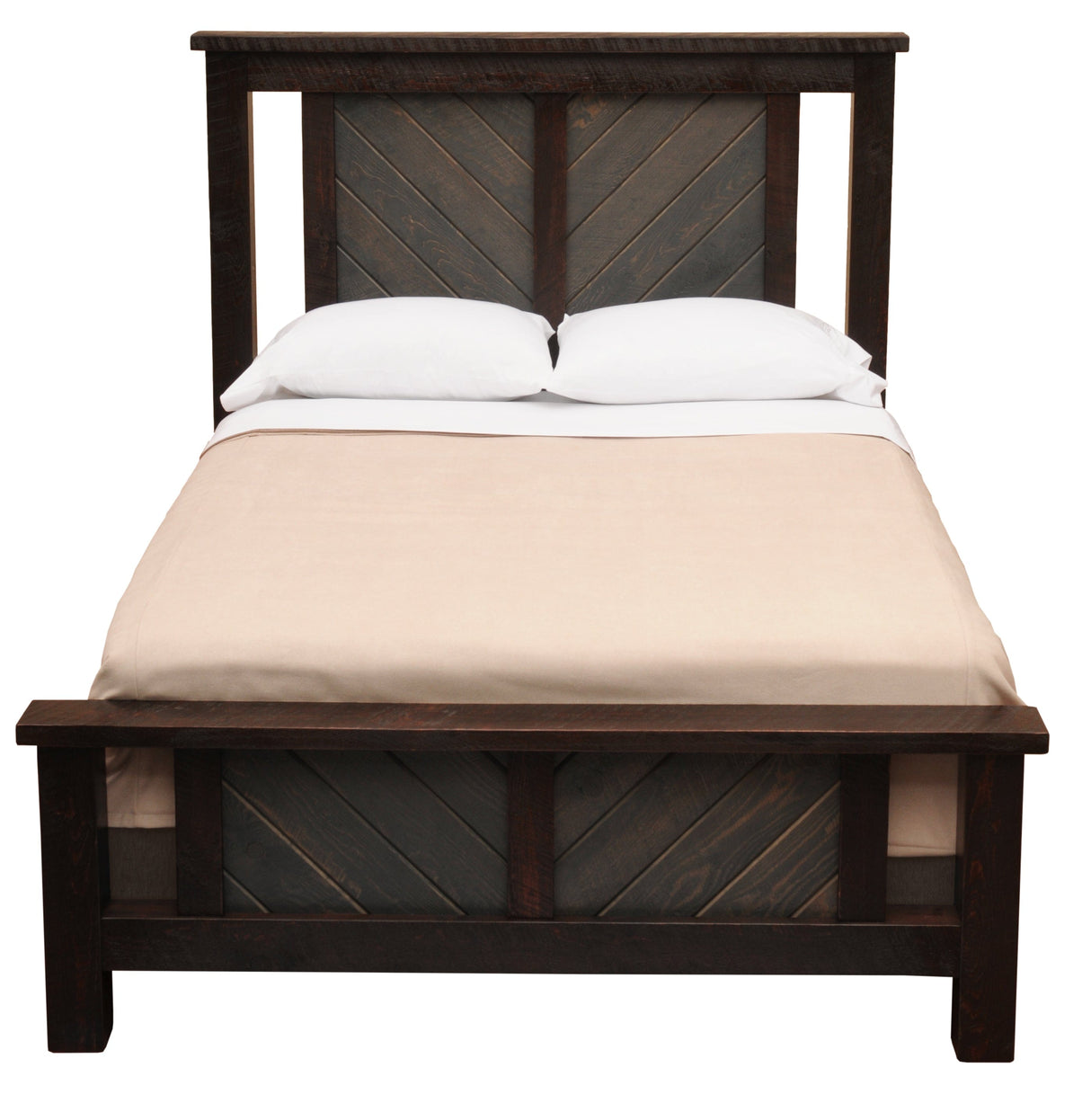 Wood & Wicker Bed