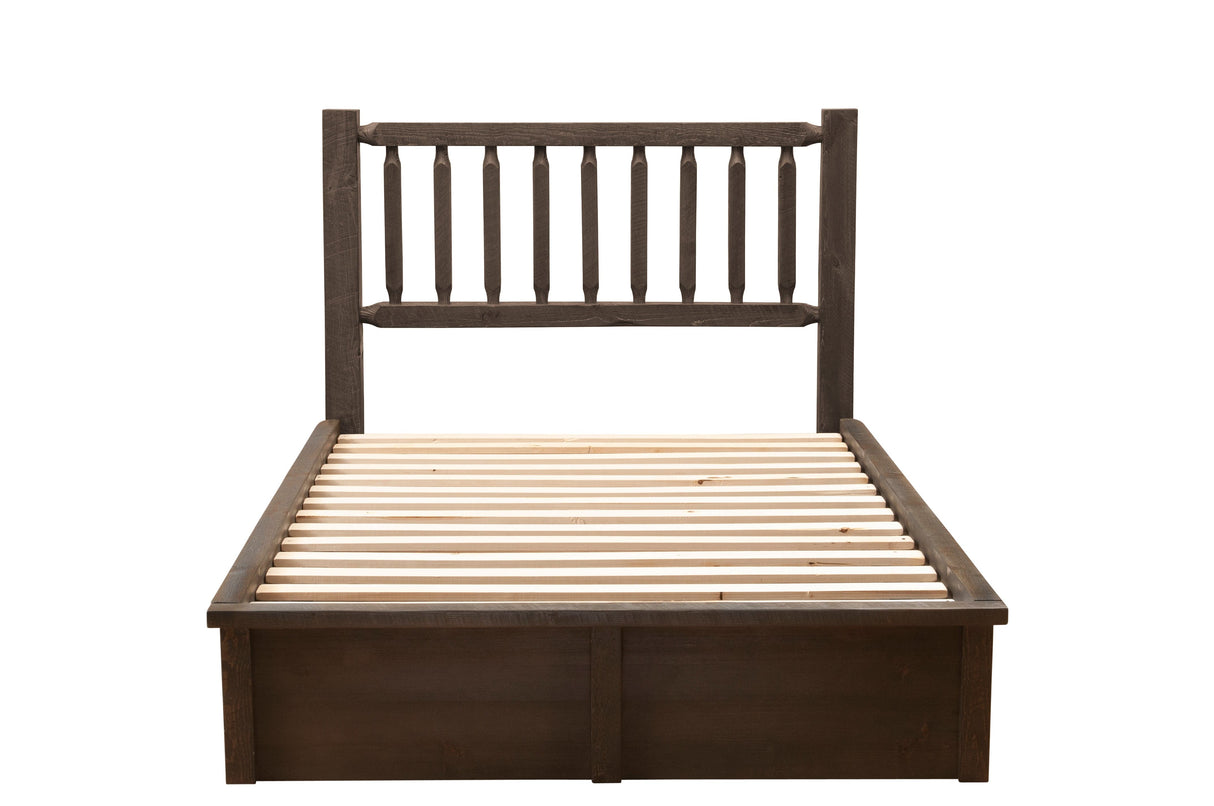 Barnyard Spindle Platform Bed