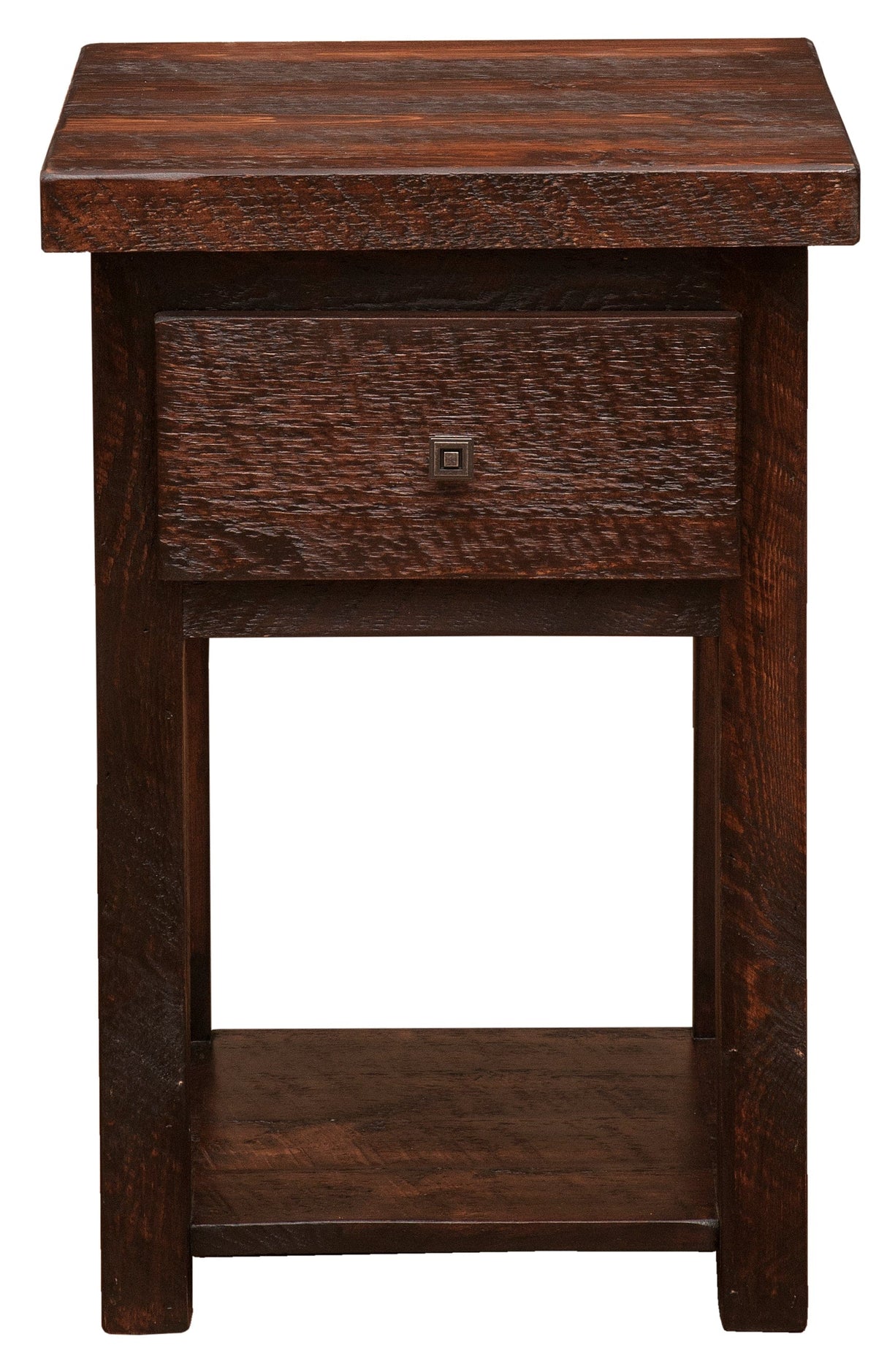 Rustic Home Nightstand With Shelf