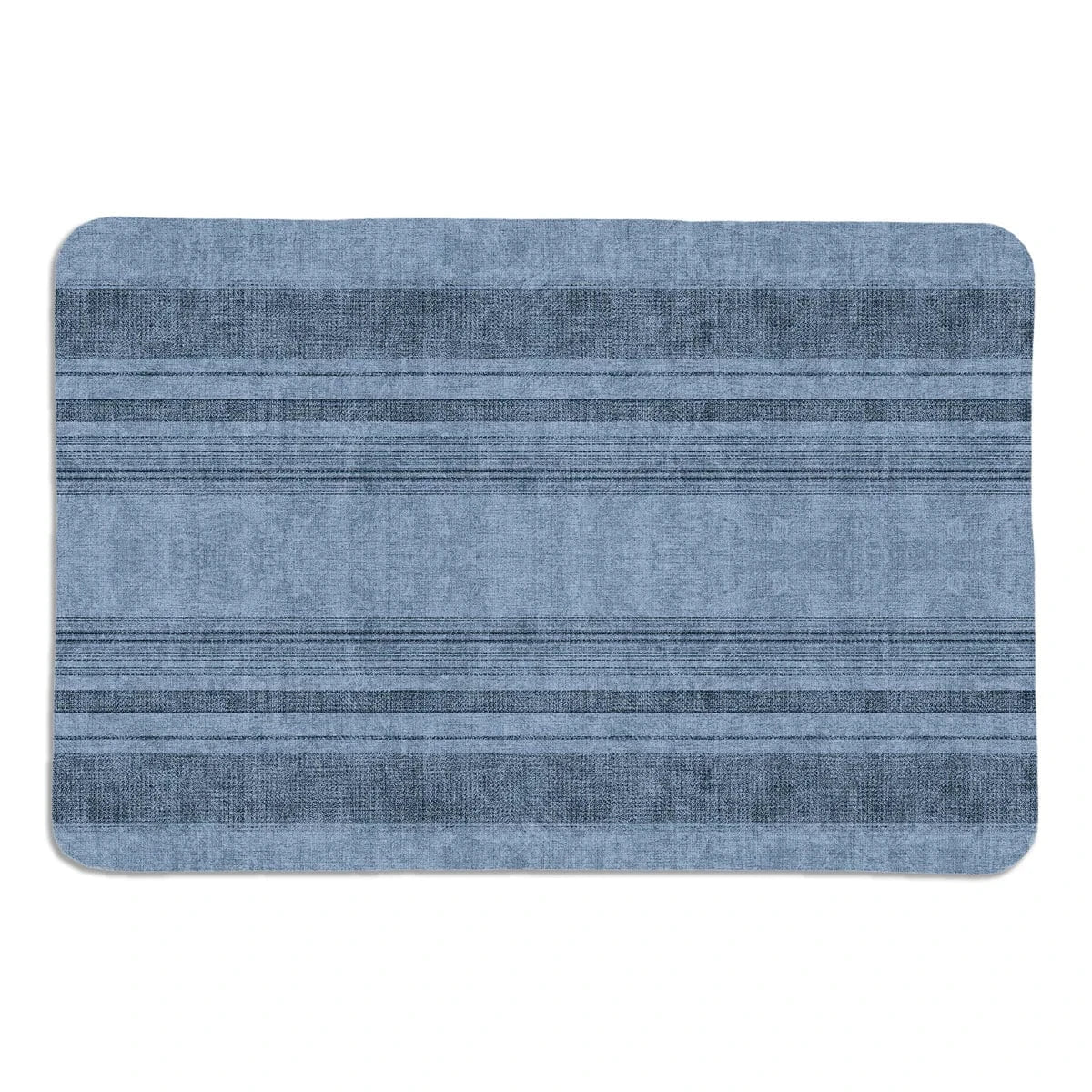 Rustic Comfort Dusty Blue Memory Foam Rug