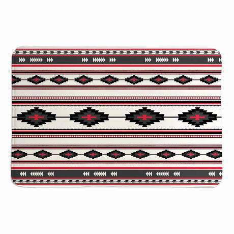 Painted Spirit Red Memory Foam Rug