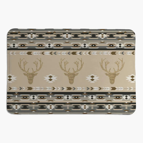 Canyon Echo Gray Deer Memory Foam Rug