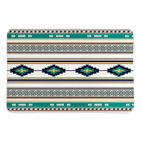 Painted Spirit Turquoise II Memory Foam Rug