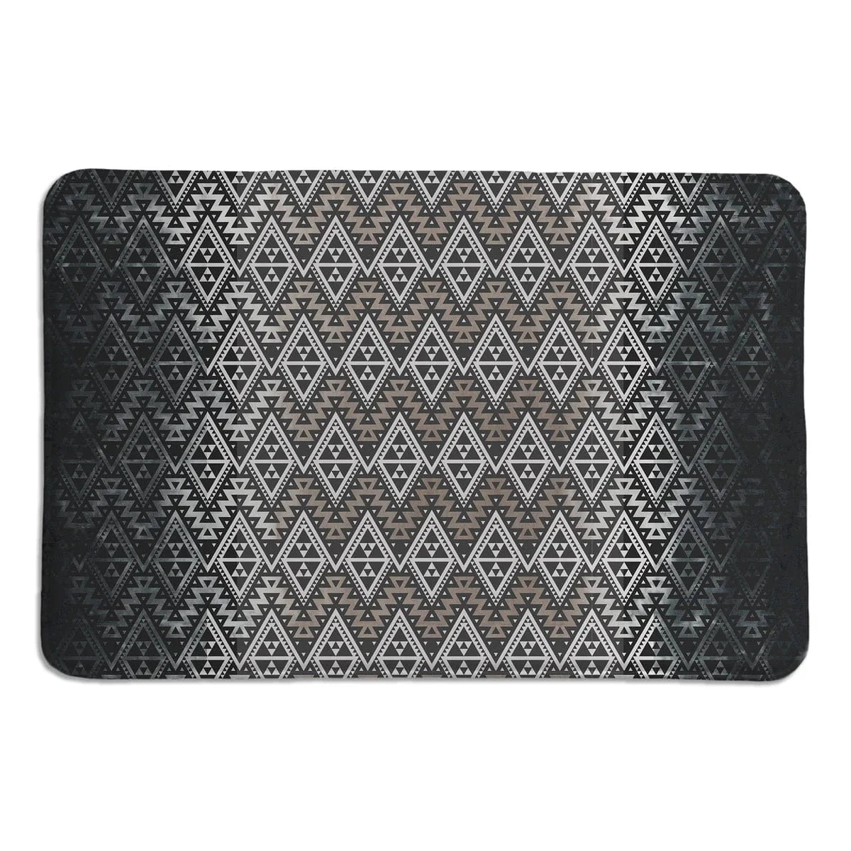 Cactus Nights Charcoal Memory Foam Rug