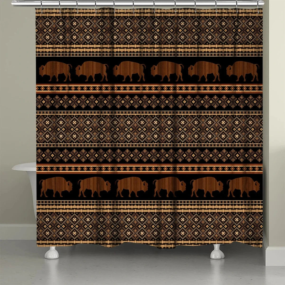 Trailblazer Buffalo Shower Curtain