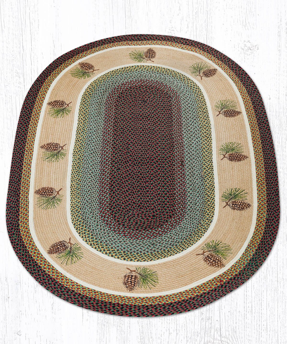 Pinecone Ring Oval Rug