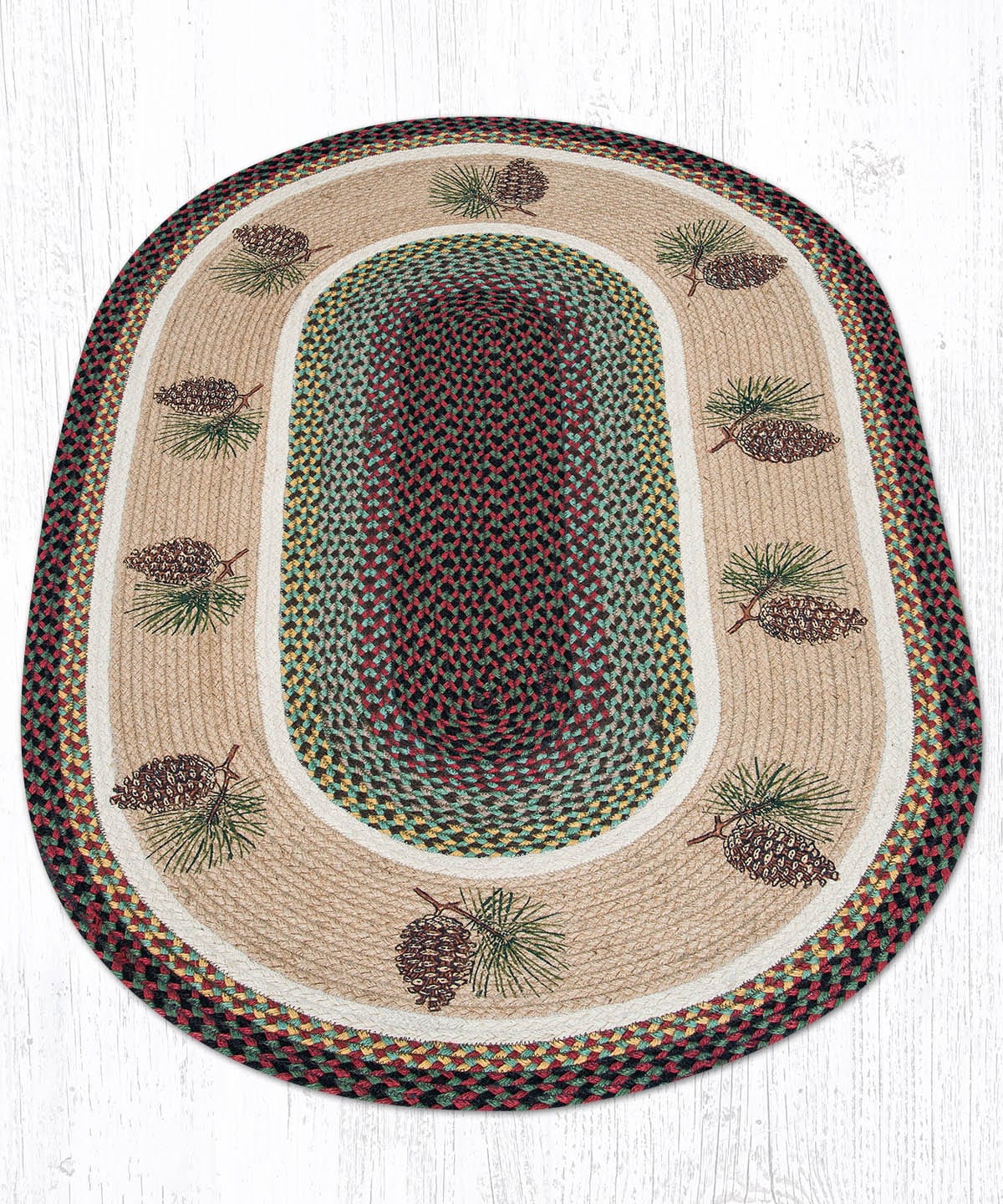 Pinecone Ring Oval Rug