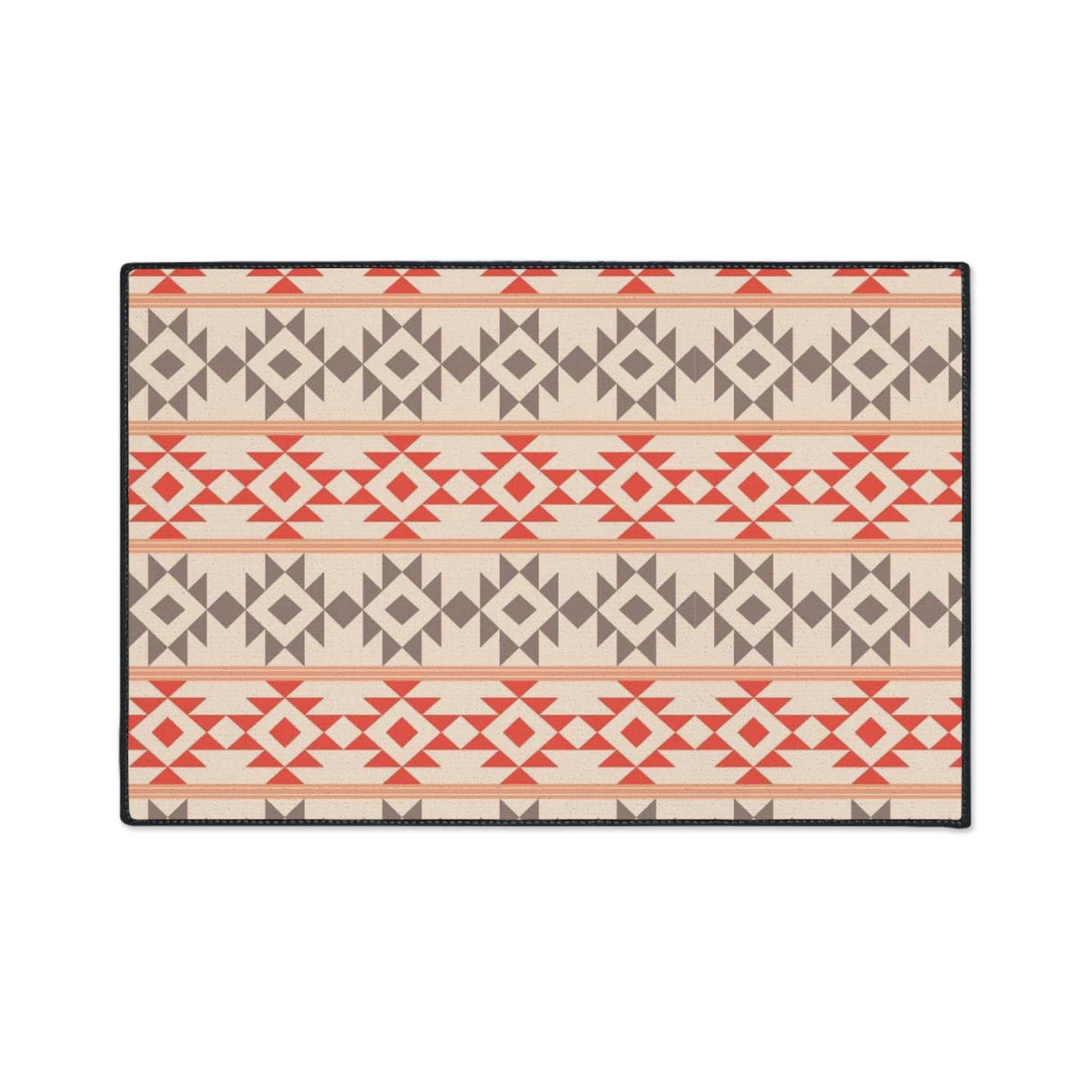 Aztec Peach Non-Slip Rug