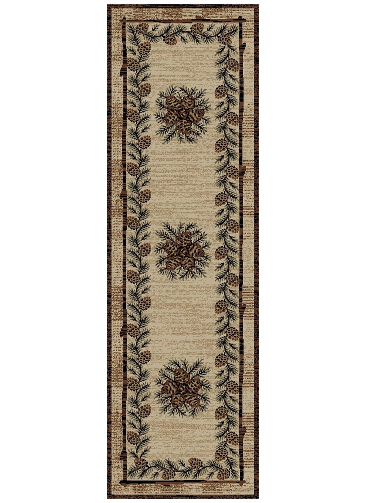 Pinecone Crown Area Rug