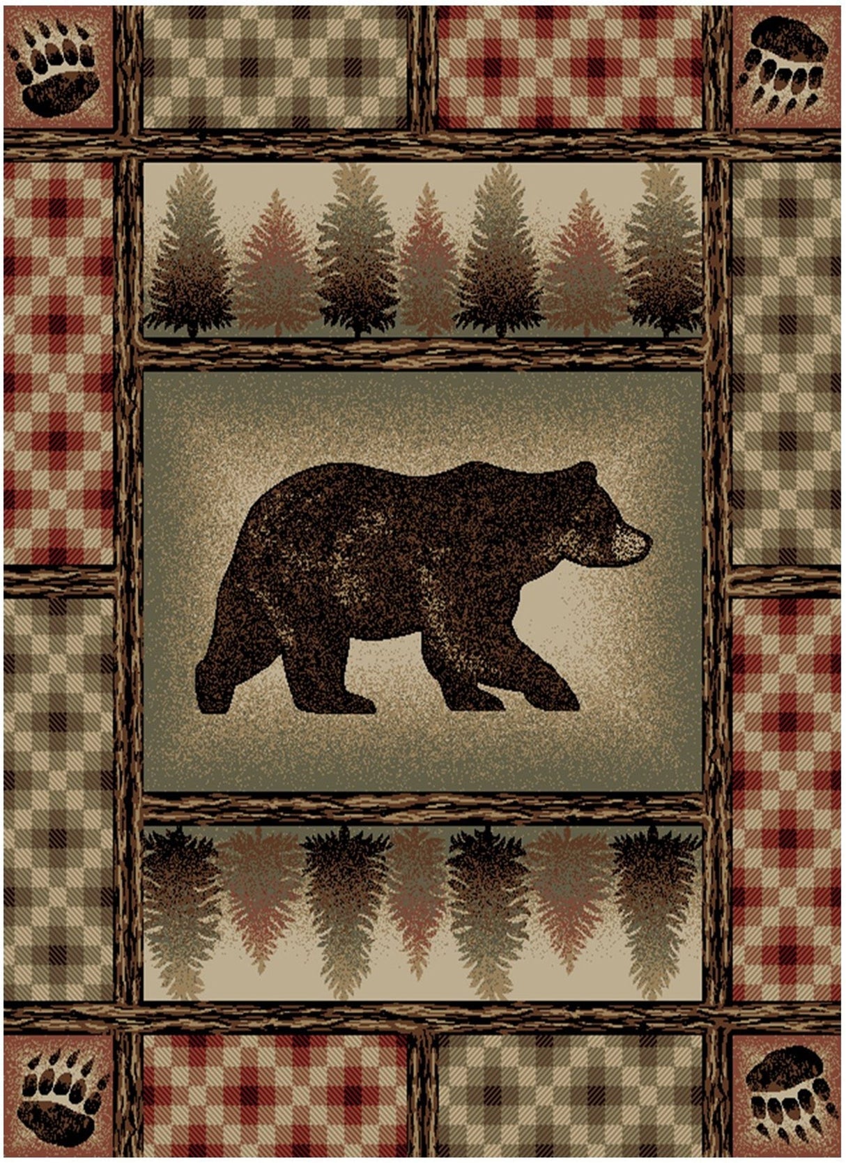 Hickory Bear Area Rug