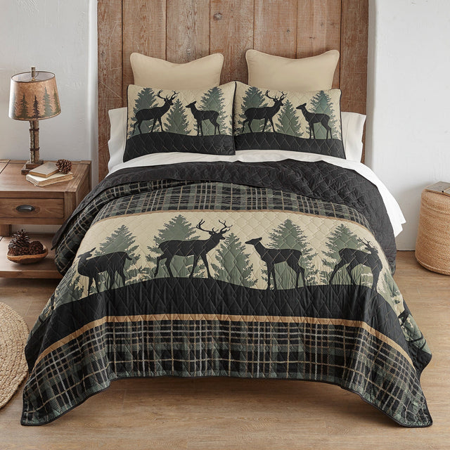 Timberline Deer Quilt Set