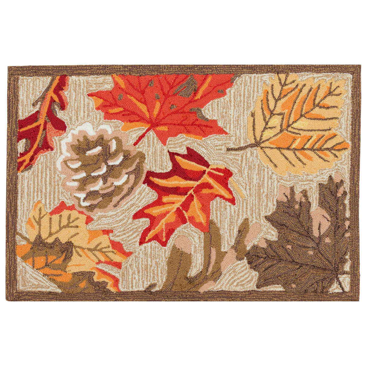 Dancing Leaves Natural Area Rug