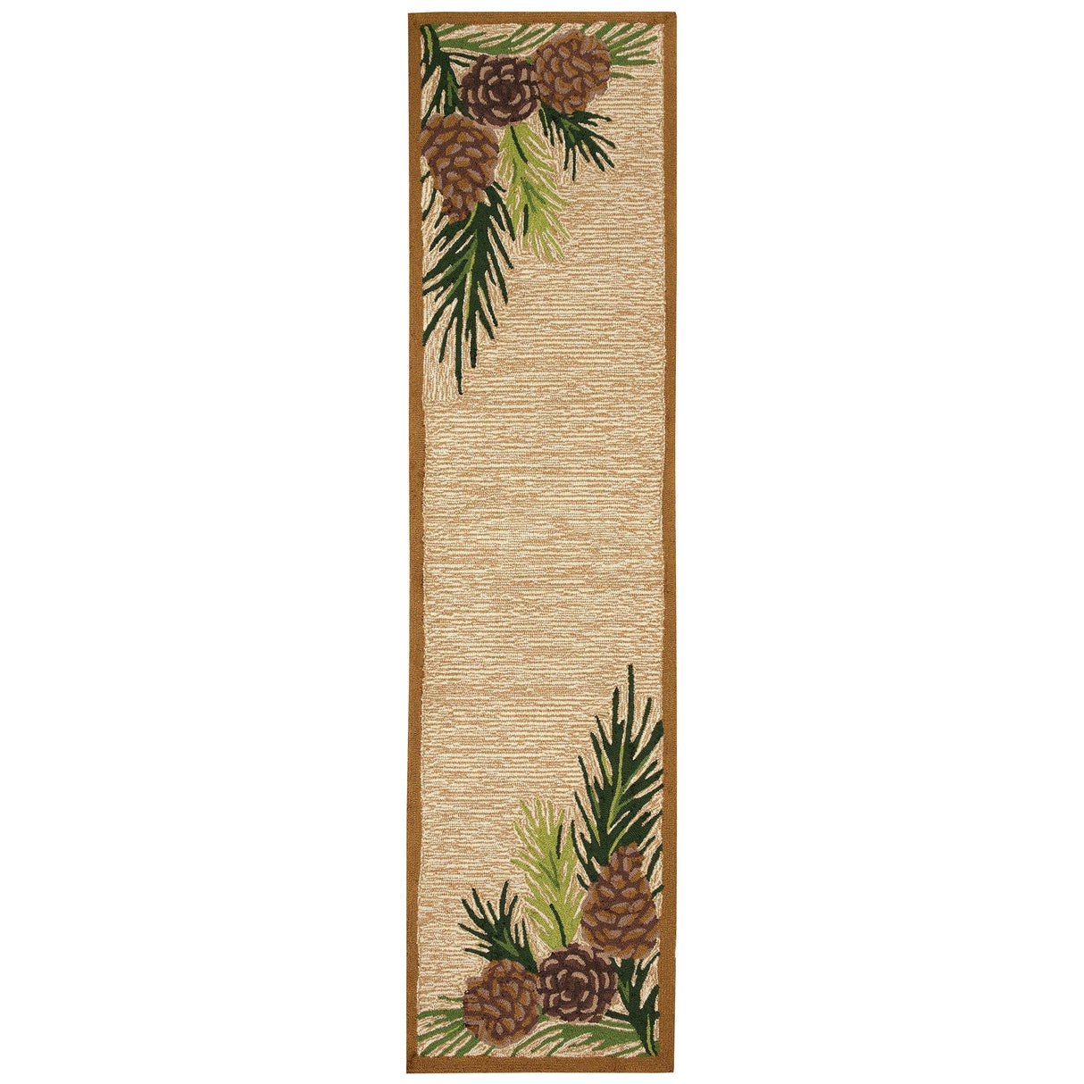 Pinecone Edge Natural Area Rug