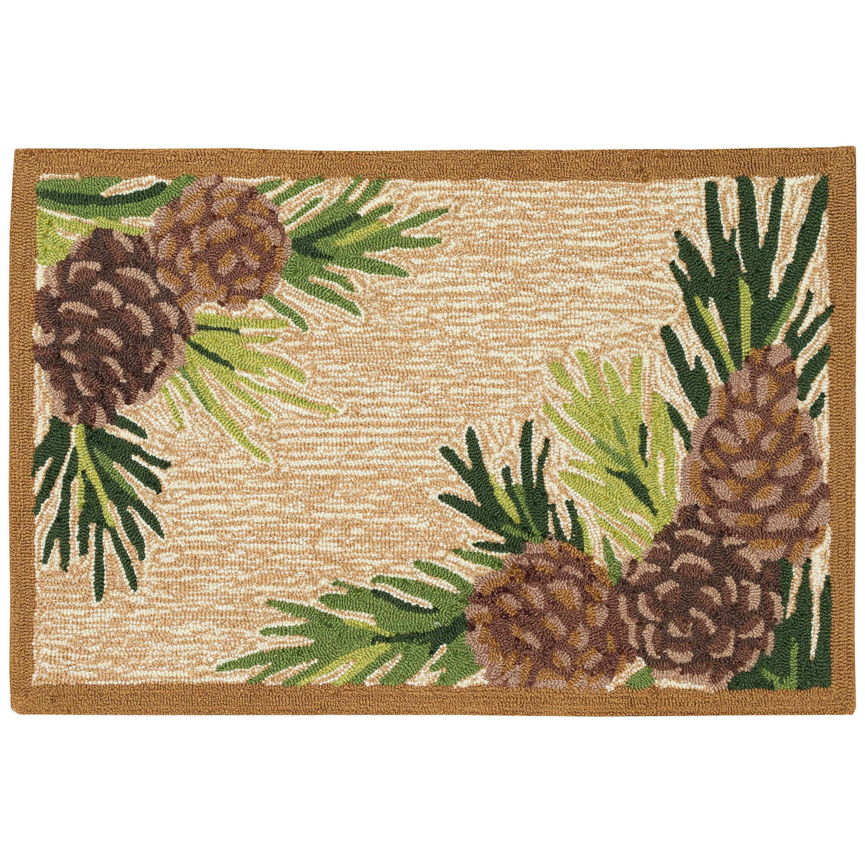 Pinecone Edge Natural Area Rug