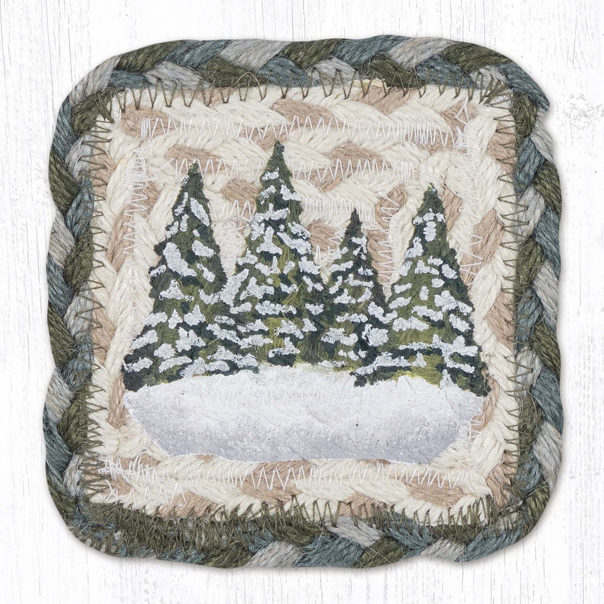 Holiday Forest Square Printed Coaster