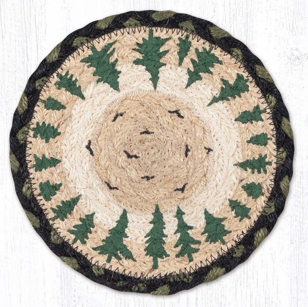 Tree Ring Round Large Coaster