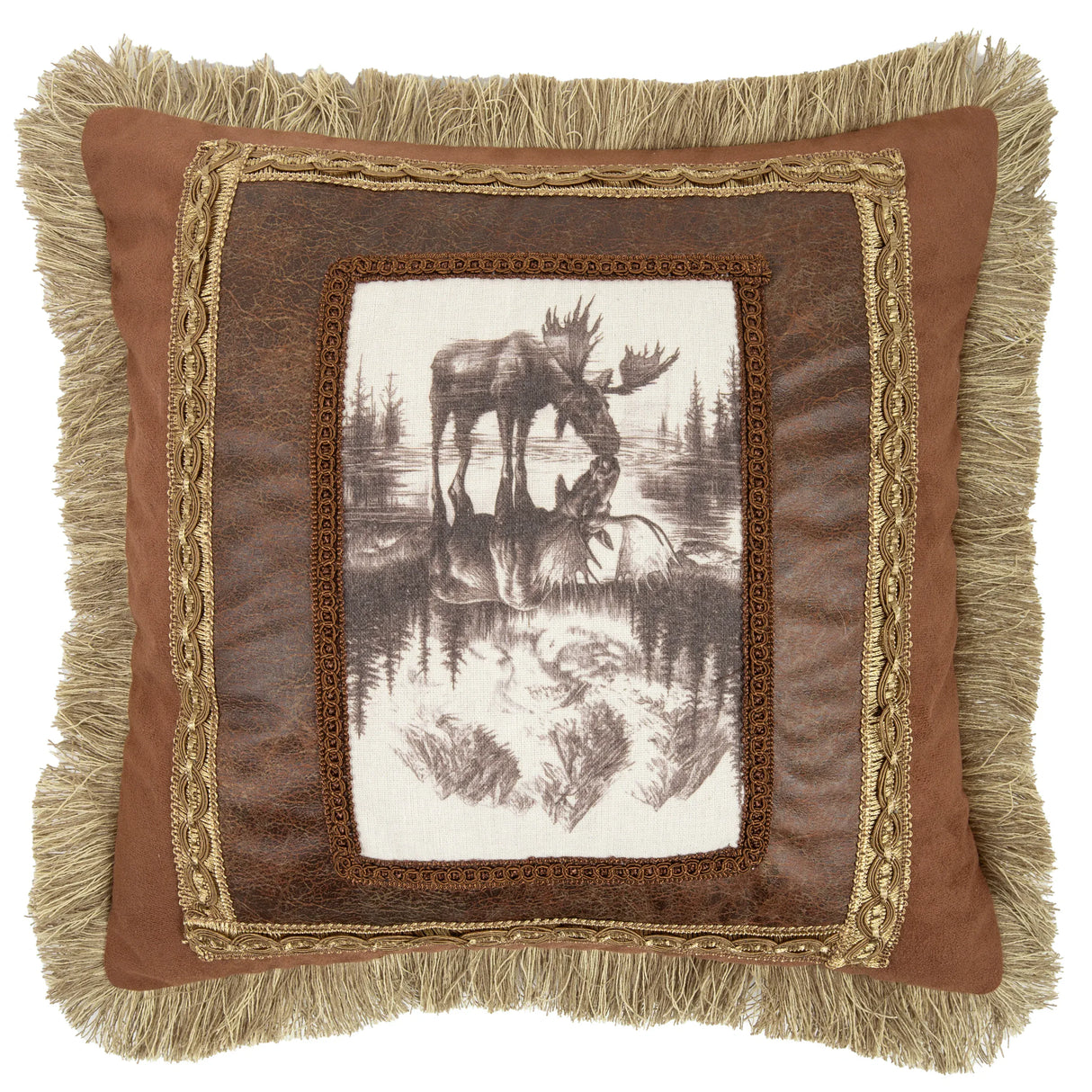 Moose Reflection Pillow