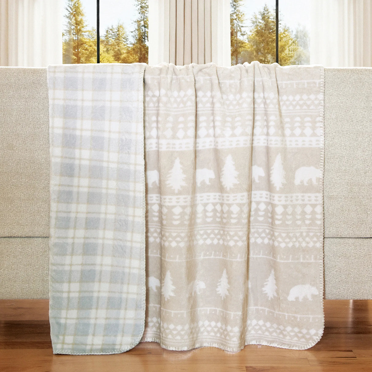 Northern Shores Double Sided Plush Throw