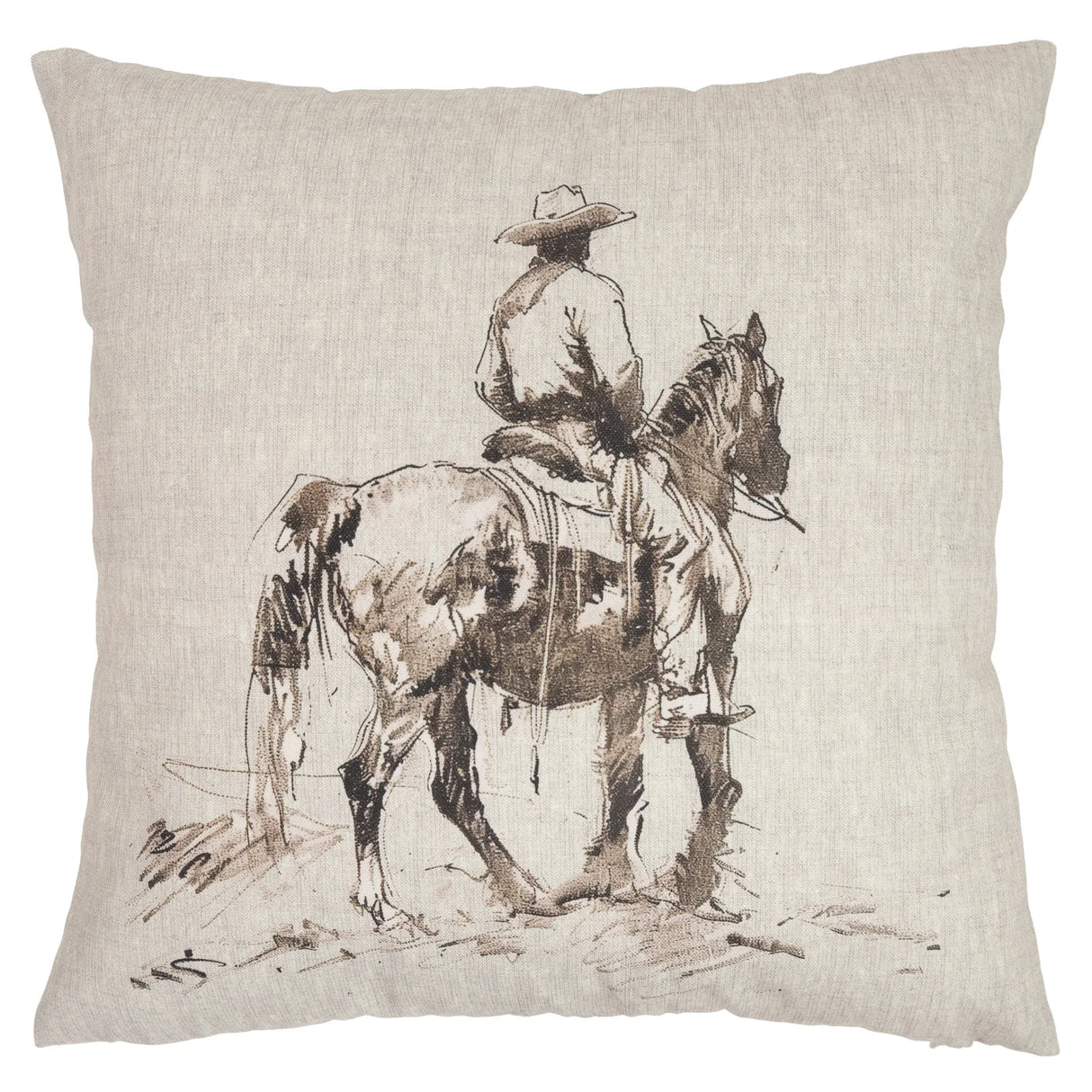 Ranch Work Outdoor Pillow