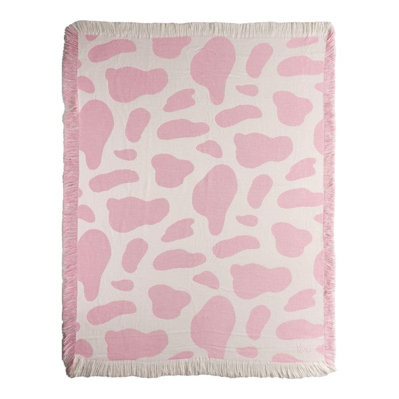 Cowgirl City Pink Throw