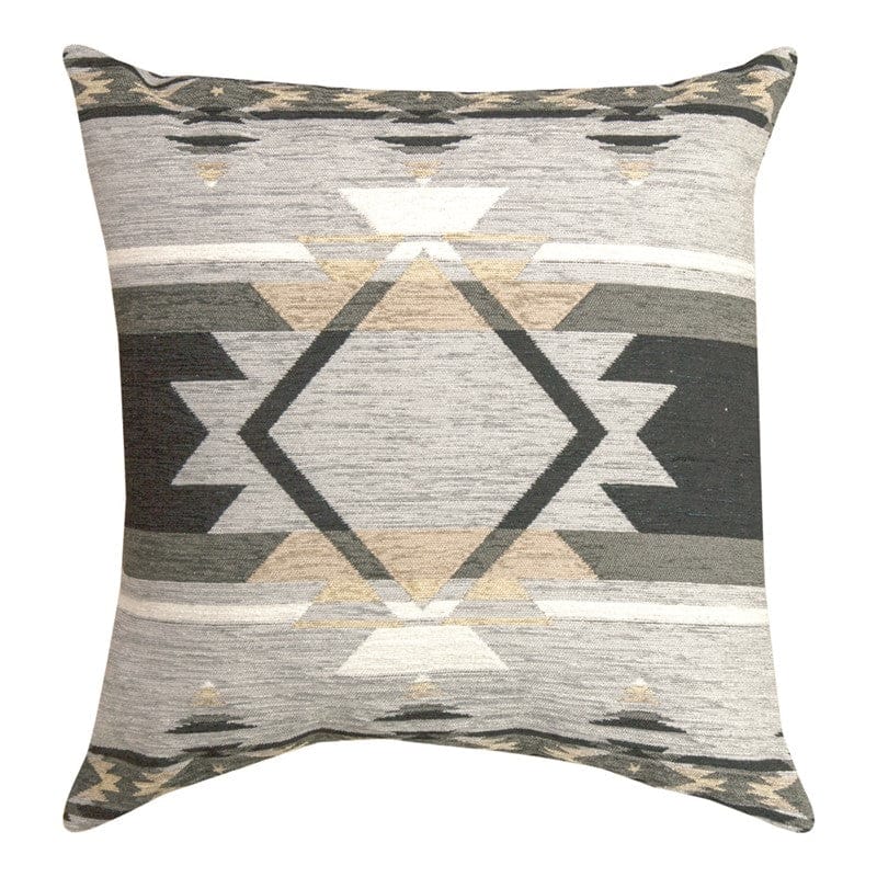 Desert Fire Gray Pillow