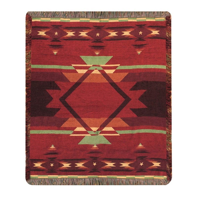 Desert Fire Red Throw