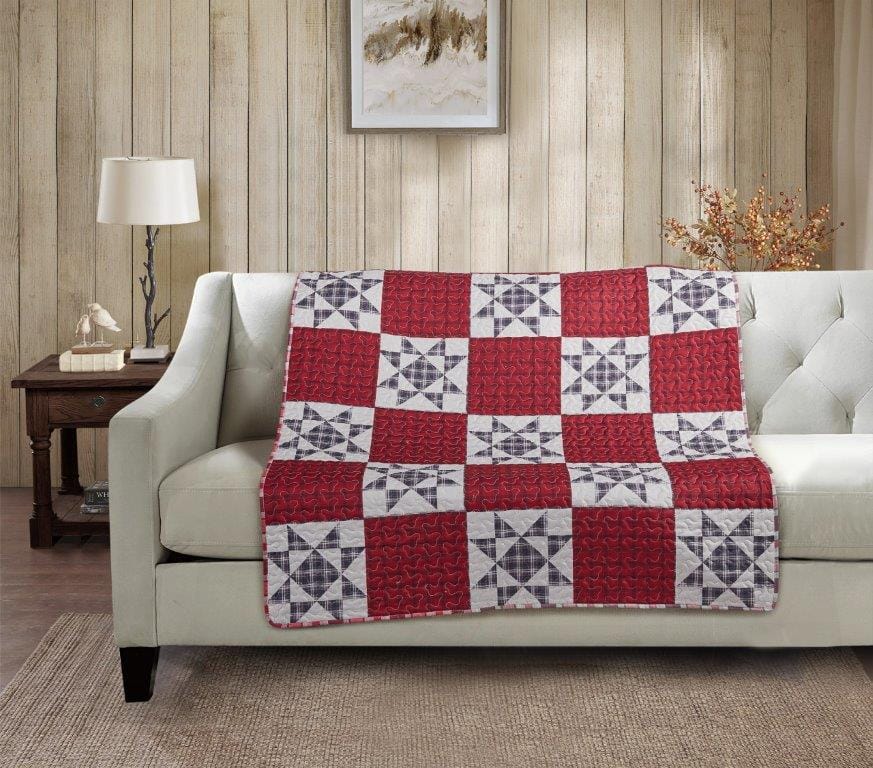 Hillside Red Throw