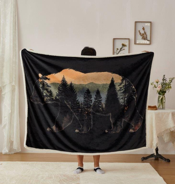 Hollow Bear Wilderness Sherpa Throw