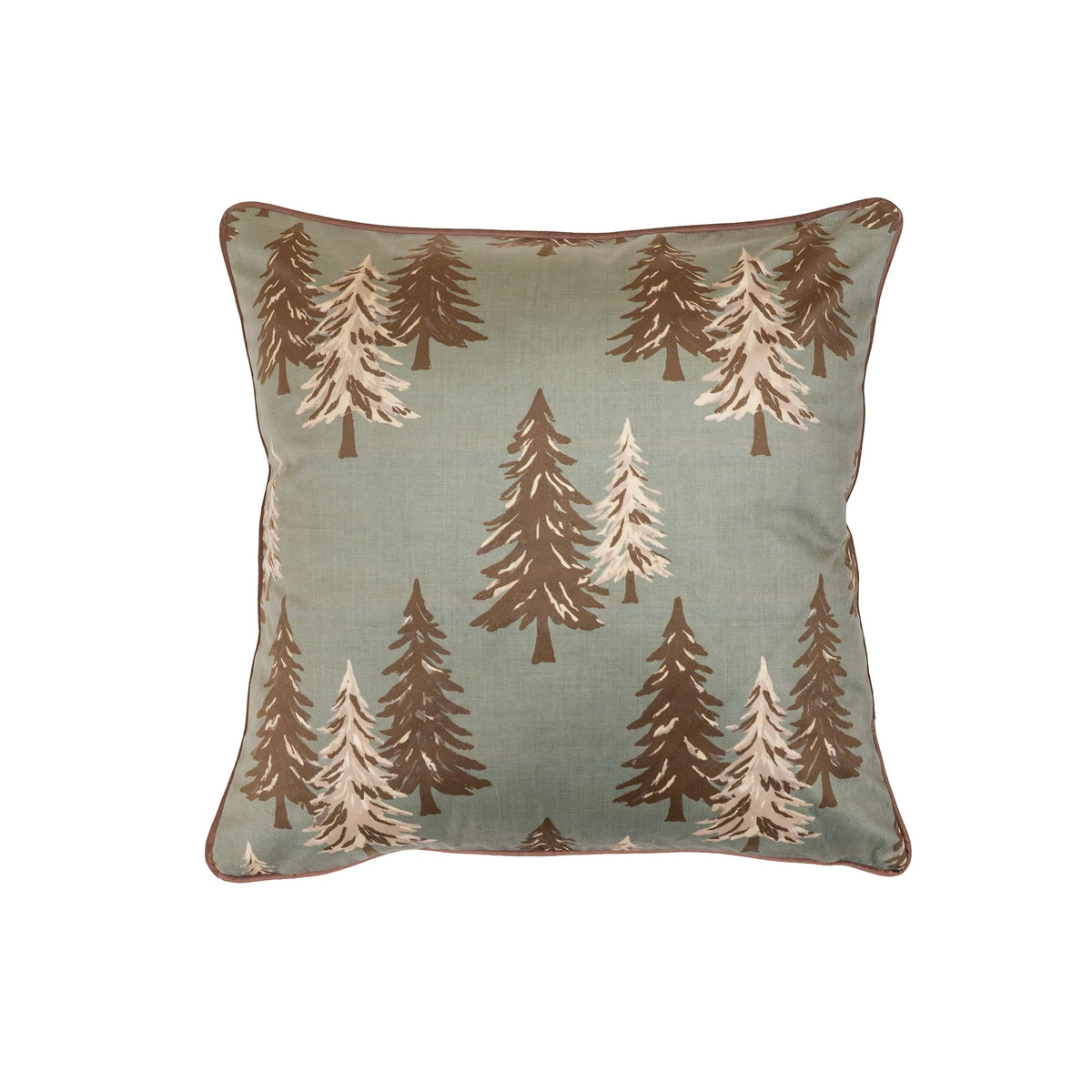Pine Prize Tree & Plaid Pillow