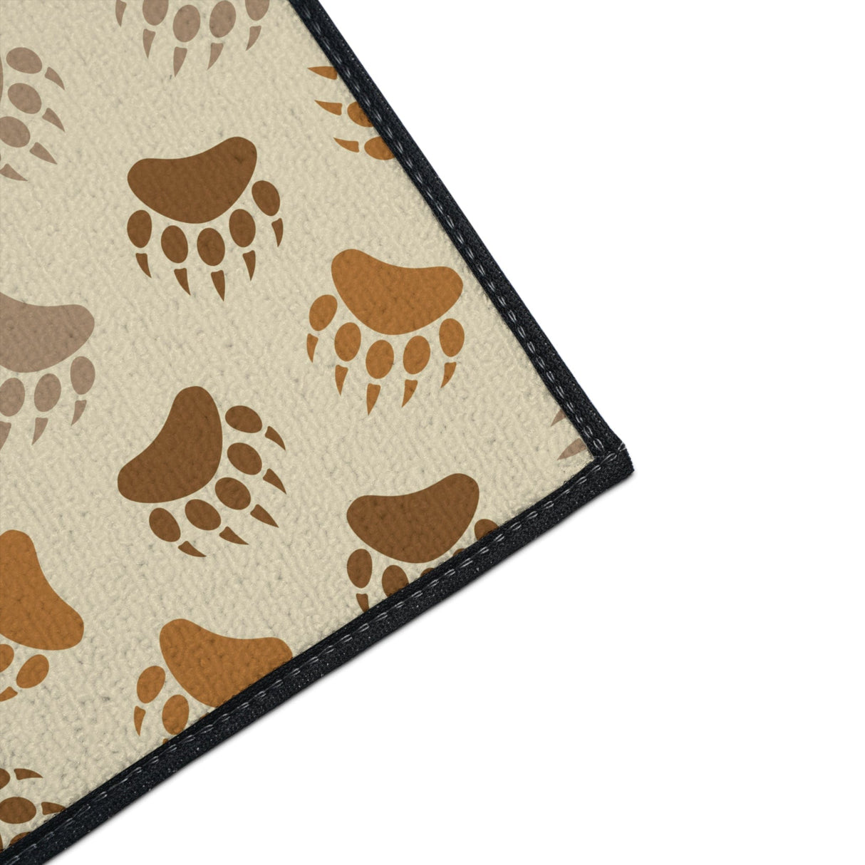 Bear Paw Brown Non-Slip Rug