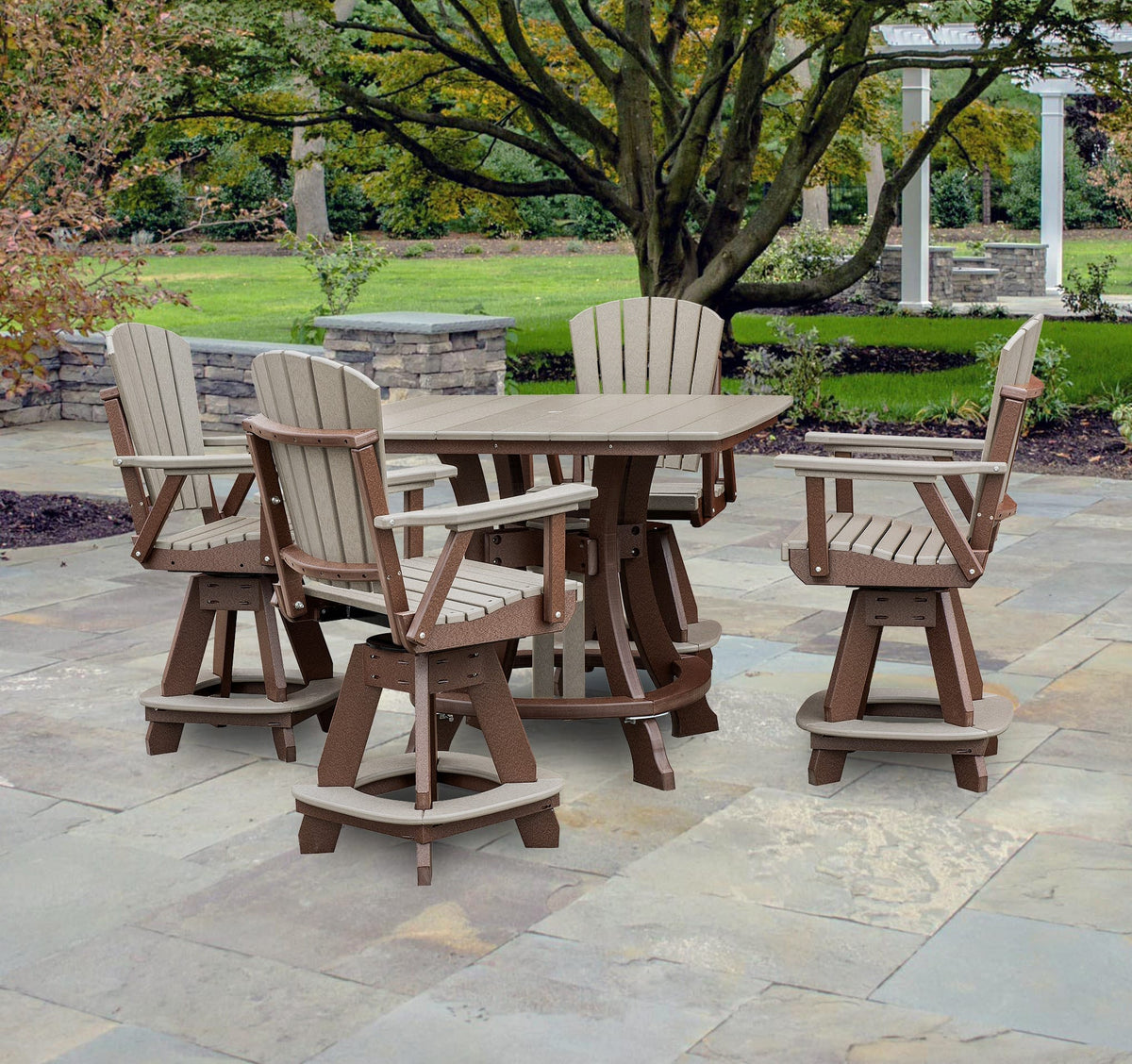 Premier Patio Five Piece Square Counter Height Dining Set