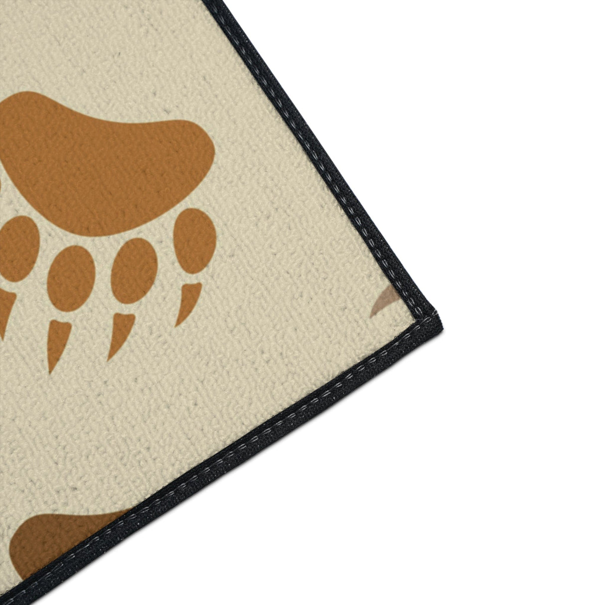 Bear Paw Brown Non-Slip Rug