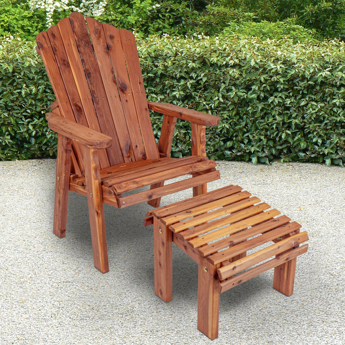 Adirondack Classics Chair and Stationary Ottoman