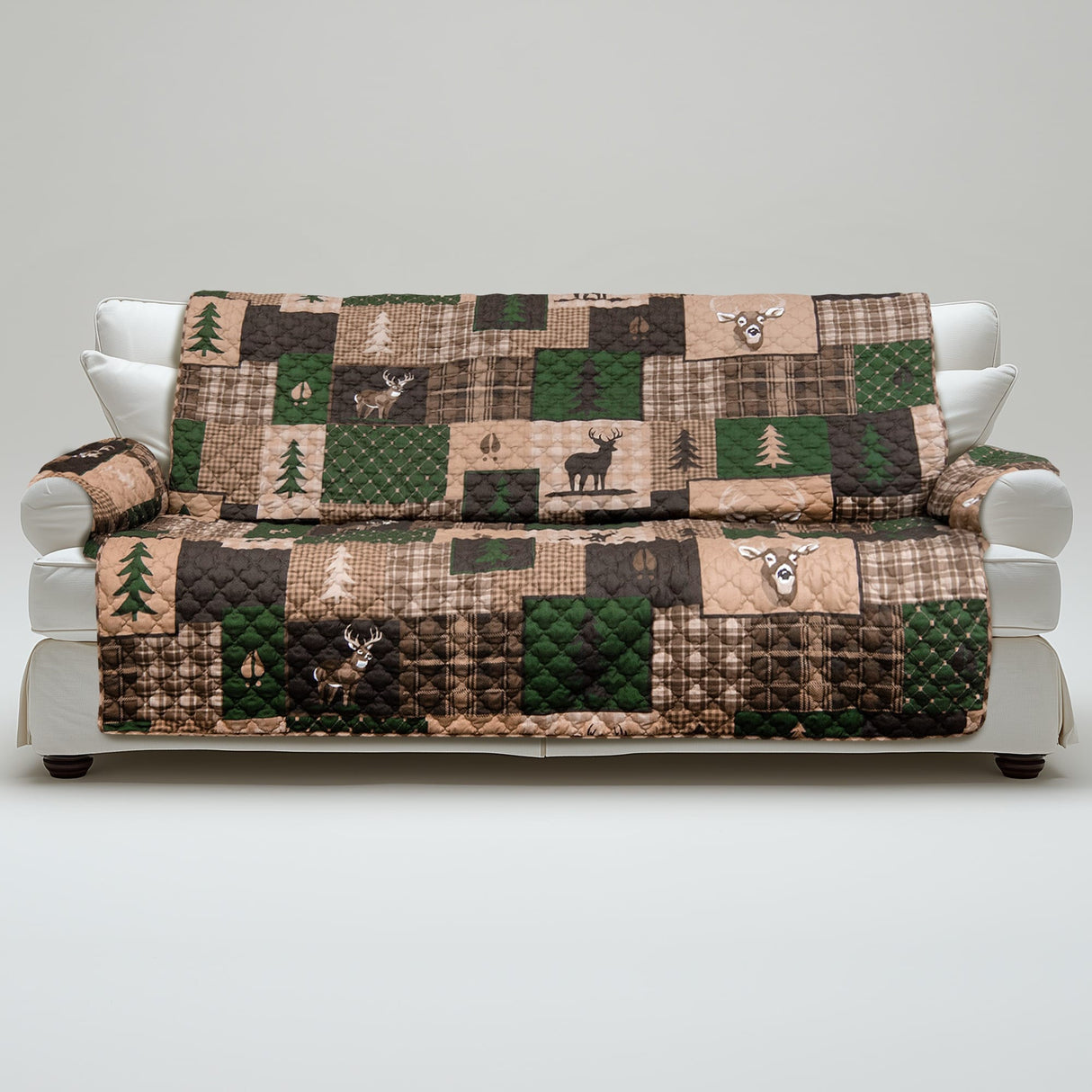 Buck Wild Checkered Oversized Sofa Cover