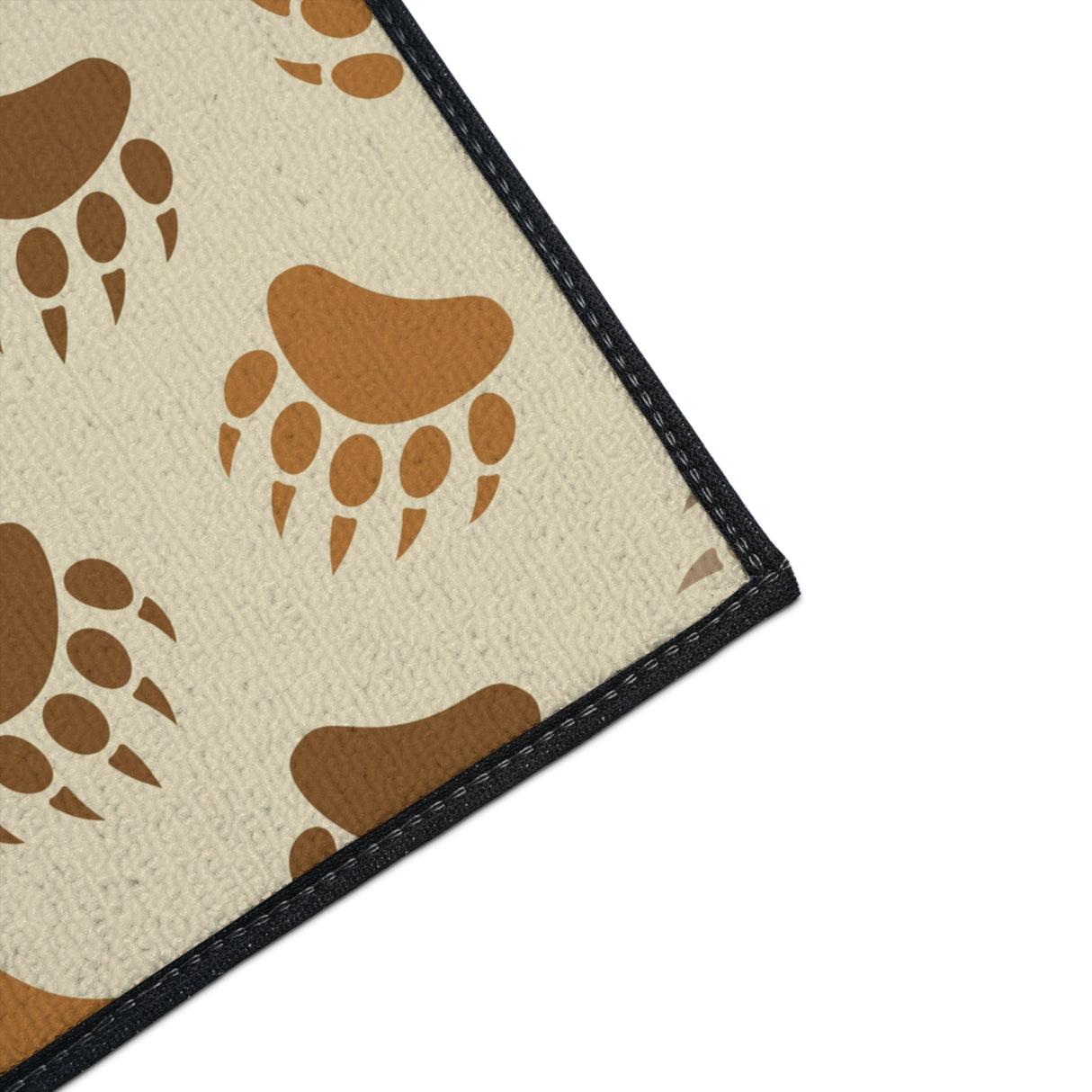 Bear Paw Brown Non-Slip Rug
