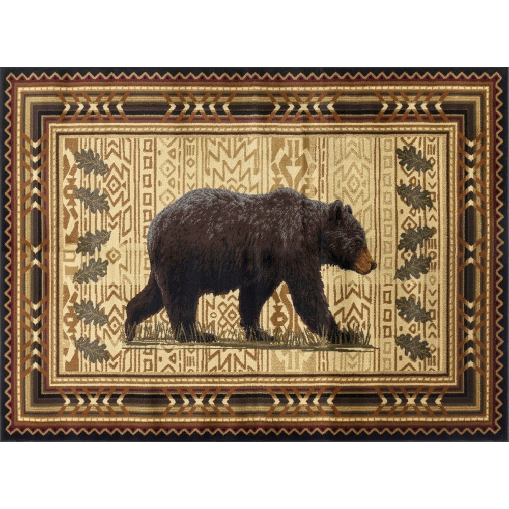 Bear Roam Brown Area Rug