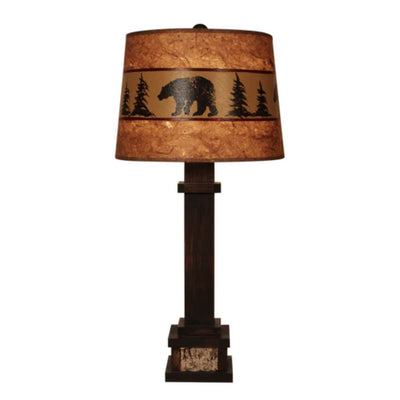 Black Bear Band Table Lamp
