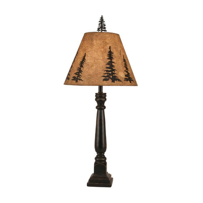 Black Forest Square Buffet Lamp