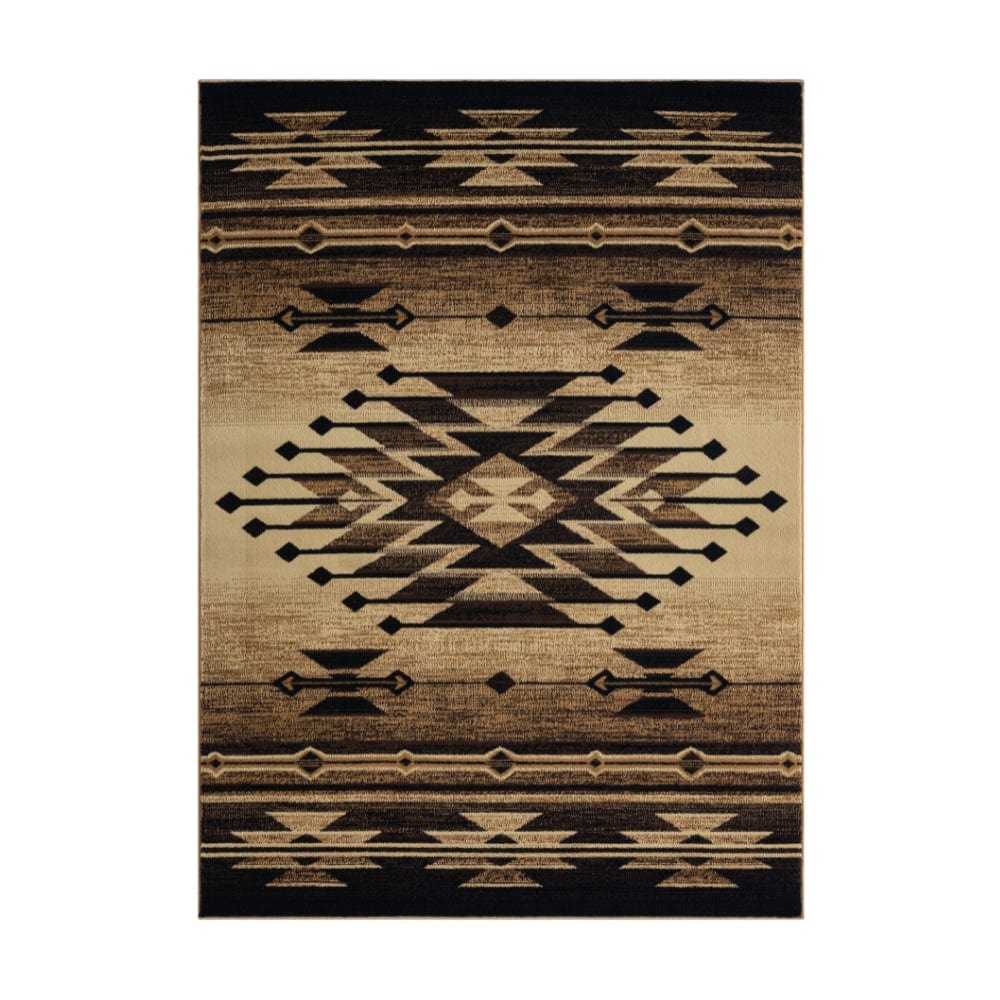 Black & Gold Valley Area Rug