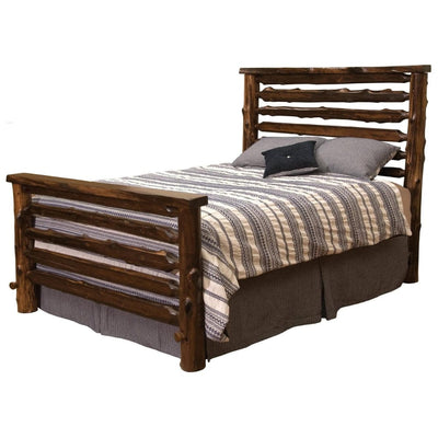 Cedar Log Modern Bed
