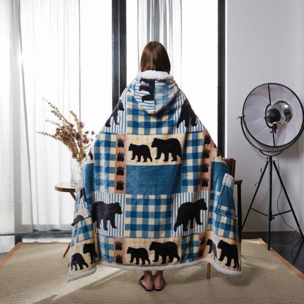 Bear Mountain Blues Wearable Throw