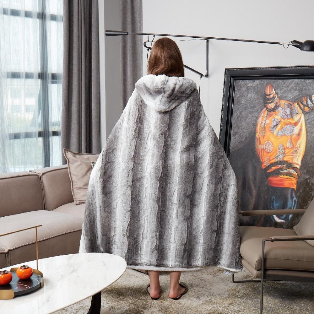 Grey Wolf Wearable Throw