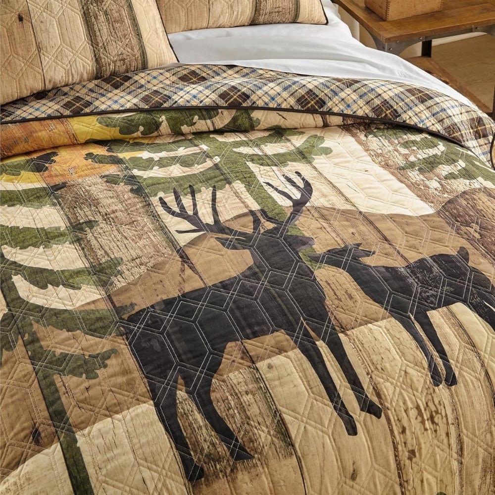 Deer Panel Quilt Set
