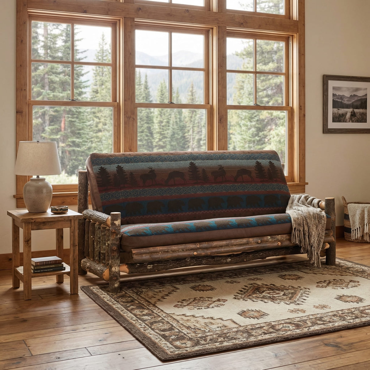 Hickory Log Futon