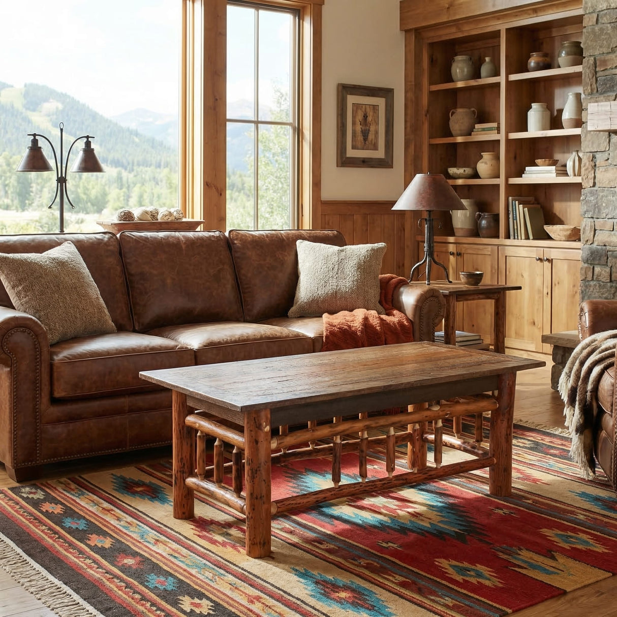 Roanoke Tobacco Open Coffee Table