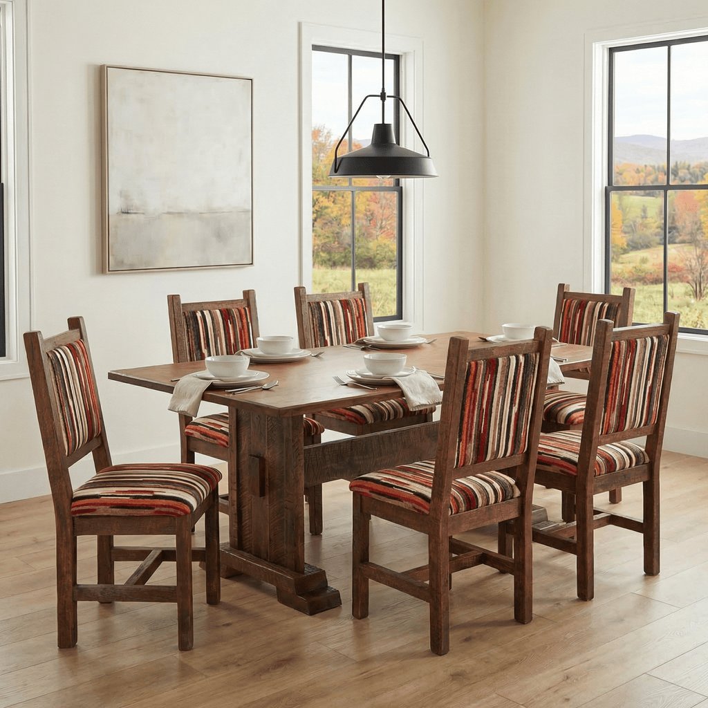 Barnwood Harvest Dining Table - Antique Oak