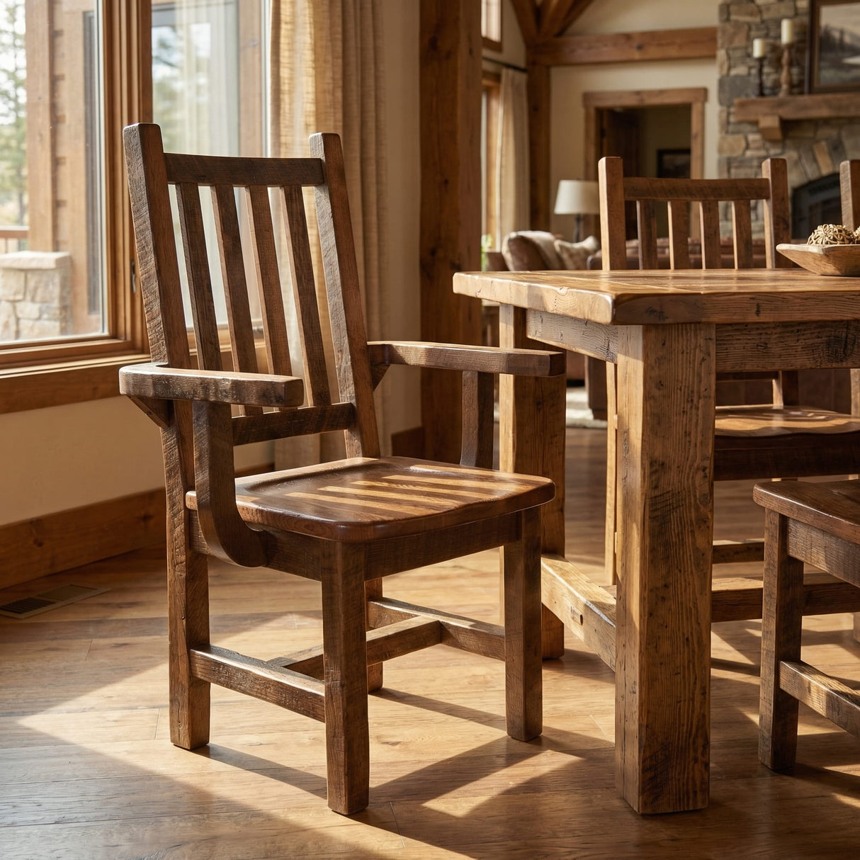 Barnwood Prairie Arm Chair