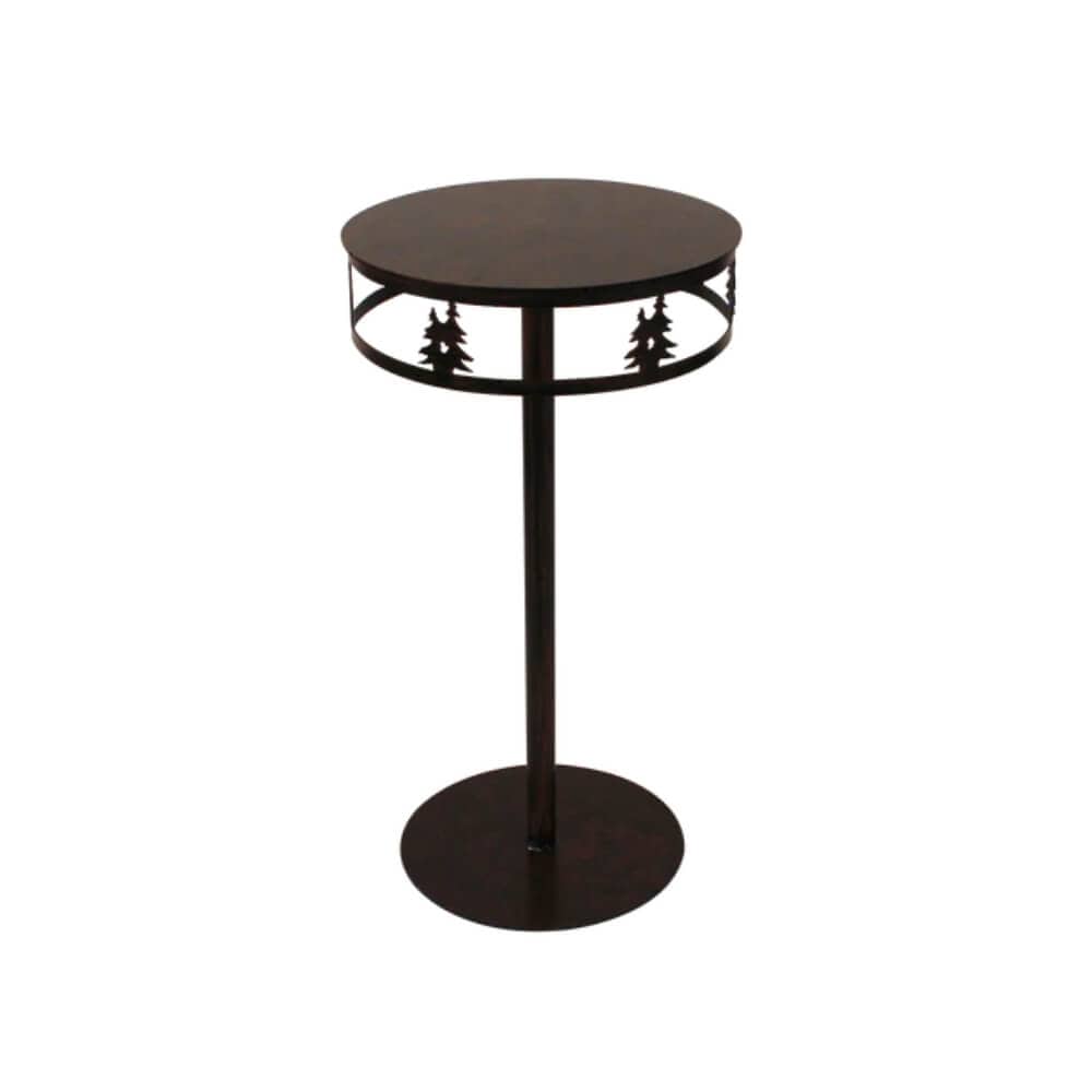Floating Trees Iron Drink Table
