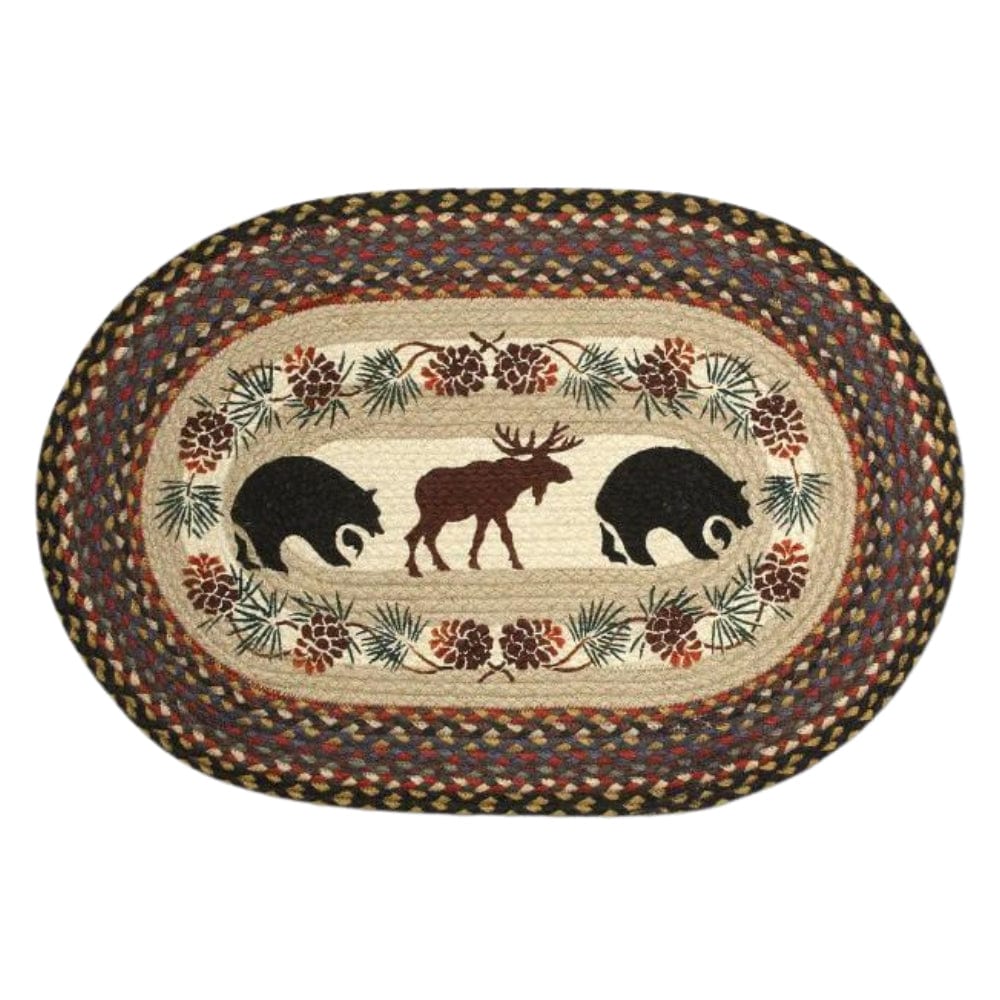Friends of the Forest Oval Patch Rug