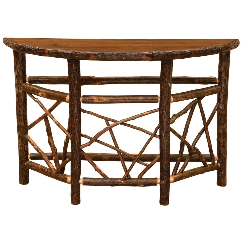 Hickory Log Twig Entry Table – The Cabin Place